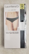 Calvin Klein Logo women&#39;s cotton stretch 5 Pack Panties Underwear Size Medium - £44.46 GBP