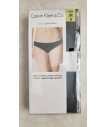Calvin Klein Logo women's cotton stretch 5 Pack Panties Underwear Size Medium - $56.45