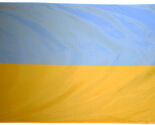 Ukraine - 4'X6' Nylon Flag - Nylon, Without Fringe, Grommets - $58.80