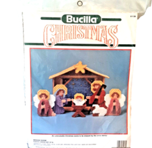 Nativity Plastic Canvas Craft Kit Bucilla Manger Scene Religious NEW 199... - £22.32 GBP