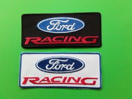 FORD RACING RALLY FORMULA ONE MOTORSPORT EMBROIDERED PATCHES x 2 - $7.25