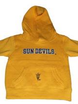 NCAA ASU Sun Devils Baby Hoodie Yellow Sweatshirt Pullover Arizona State... - £19.66 GBP