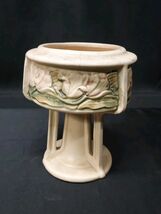 Weller Pottery ROMA Triple Buttress Pedestal Vase Pot Arts &amp; Crafts Move... - $39.99