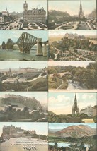 Scotland Uk Lot Of 10 Postcards Edinburgh Stirling Ayr Trossachs - £8.18 GBP