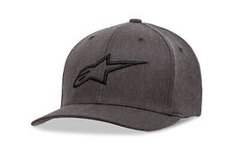 Alpinestars Mens Ageless Curve Hat Flexfit Cap Lid Charcoal/Black Lg/XL - £20.71 GBP