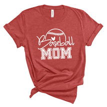 New Baseball Mom Unisex Ringspun Cotton Heather Bella + Canvas Jersey Tee Shirt - £11.84 GBP+