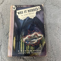 Was It Murder Mystery Paperback Book by James Hilton from Bantam Books 1946 - £11.18 GBP