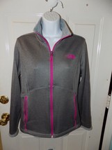 The North Face Never Stop Exploring Zip Up Jacket Gray/Pink Size M Women... - £36.19 GBP