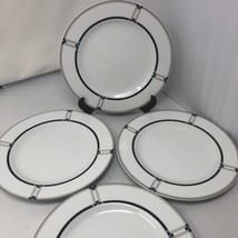 Studio Nova Exhibition Salad Plates 8&quot; Wide Y0290 Geometric Art Deco 4 P... - €26,04 EUR