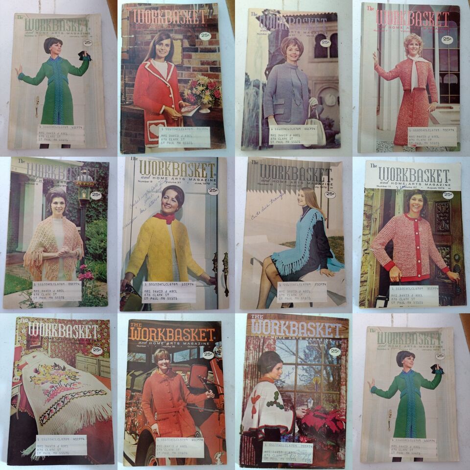 1972 11 Issues of The Workbasket Home &amp; Needlecraft  Booklets - $7.91