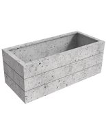 LeisureMod Orchid Tapered Round Planter  Orchid Collection  Fiberstone... - $497.27 CAD