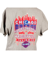 Harley Davidson Wrigleyville Chicago Cubs Tee Shirt Men&#39;s XL 2019 - £18.30 GBP