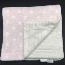 First Impressions Baby Blanket Dot Strip Plush Pink Please Read Description - £32.04 GBP