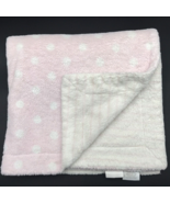 First Impressions Baby Blanket Dot Strip Plush Pink PLEASE READ DESCRIPTION - £31.87 GBP