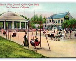 Play Ground Golden Gate Park San Francisco California CA 1912 DB Postcar... - $5.89