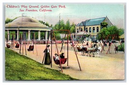 Play Ground Golden Gate Park San Francisco California CA 1912 DB Postcard V10 - £4.63 GBP