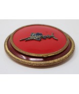 Vintage Powder/Rouge RED MARLIN/SWORDFISH Double Vanity Compact RARE - $1,837.88 MXN