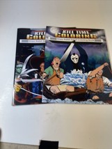 Kill Time Stress Relief Adult Coloring Book Paperback Lot of 2 - €9,94 EUR