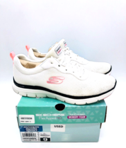 Skechers Flex Appeal 4.0 Brilliant View Lace Up Trainer White US 9 *USED - £20.09 GBP