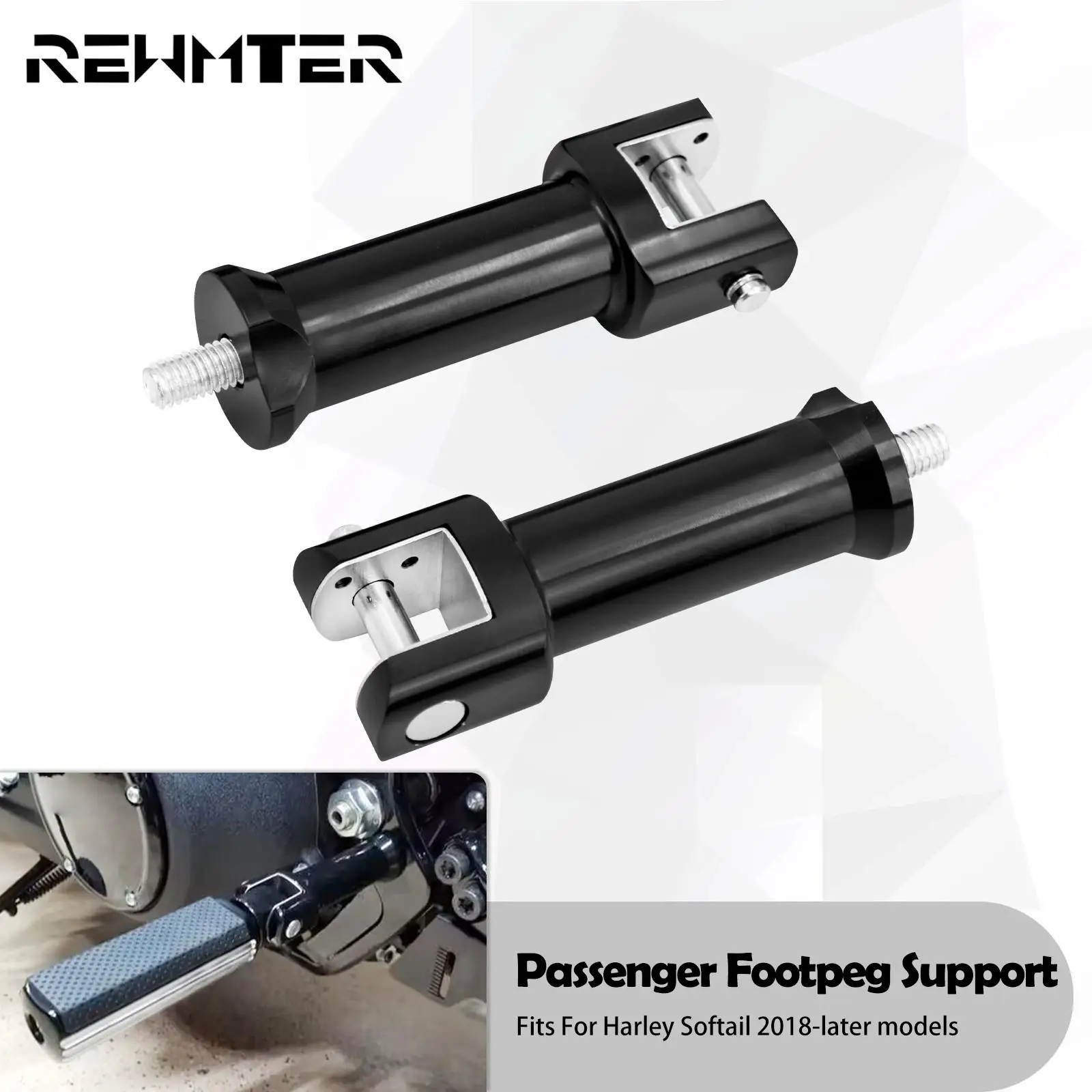Motorcycle Passenger Rear Foot Pegs Support Mount Footrest Footpegs Kit For - $46.51