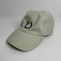 NFL Indianapolis Colts Beige Hat Adjustable Adult Size Khaki Hat Basebal... - $11.28