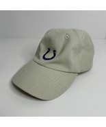 NFL Indianapolis Colts Beige Hat Adjustable Adult Size Khaki Hat Basebal... - $15.42 CAD