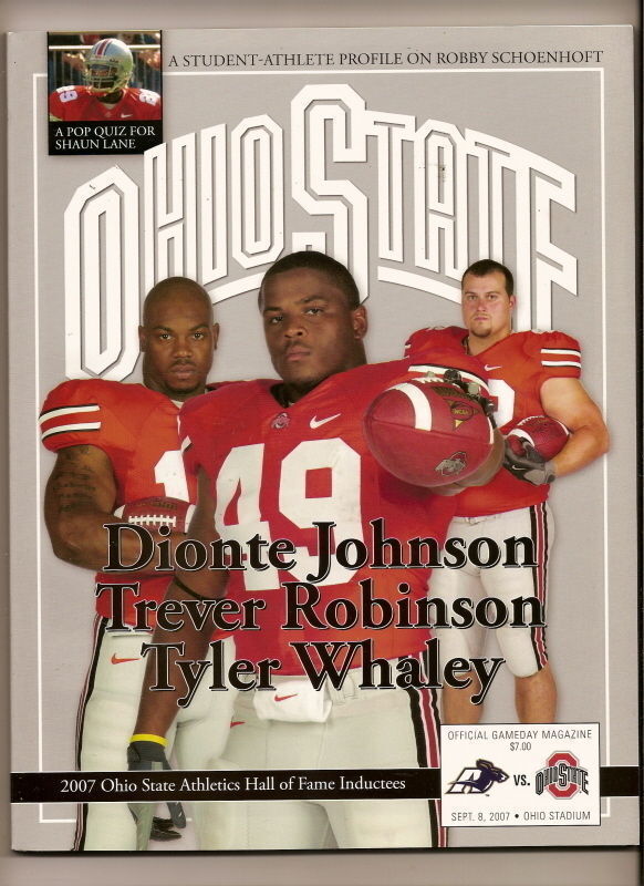 2007 NCAA Football Program Sept 8th Akron @ Ohio State - $15.00