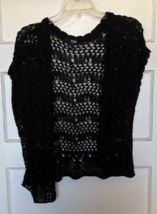Ana Black Open-Knit Cardigan Size XL - $20.10