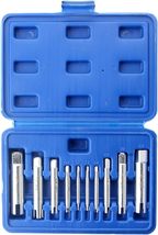 10 Pcs Screw Tap Extractor Set, High Speed Steel Extractor Tap Drill Set... - $23.99
