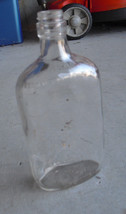 Vintage Glass Liquor Bottle One Pint D-126 Marked 8 1/4&quot; Tall - £15.03 GBP