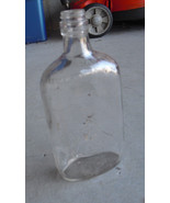 Vintage Glass Liquor Bottle One Pint D-126 Marked 8 1/4&quot; Tall - £14.70 GBP