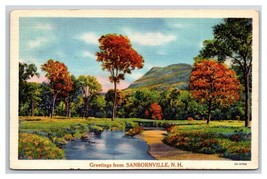 Generic Scenic Greetings Landscape Sanbornville NH UNP LInen Postcard R27 - £3.08 GBP