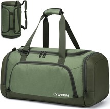 Travel Duffle Bag with Shoes Compartment Wet Pocket Large Traveling Duff... - £38.55 GBP