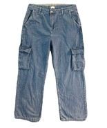 Simple Society Cargo Jeans Women 13/31 Baggy Loose Skater Y2K Utility Pants - €22,77 EUR