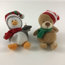 TY Jingle Beanies Holiday Christmas Plush Stuffed 4&quot; Icicles Flakes Lot ... - $19.75
