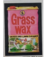  1974/ 6th S TOPPS WACKY sticker Grass Wax Grass &amp; Lawn Cleaner slickest... - $35.76 MXN