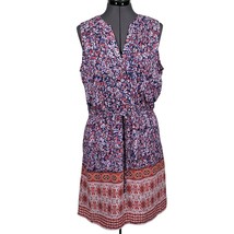 Gap Women&#39;s Sleeveless Dress Elastic/Drawstring Waist Floral Print Size M - $461.34 MXN