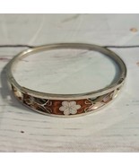 Vintage Taxco 999 Mother Of Pearl Inlay and Abalone Bracelet - £66.49 GBP