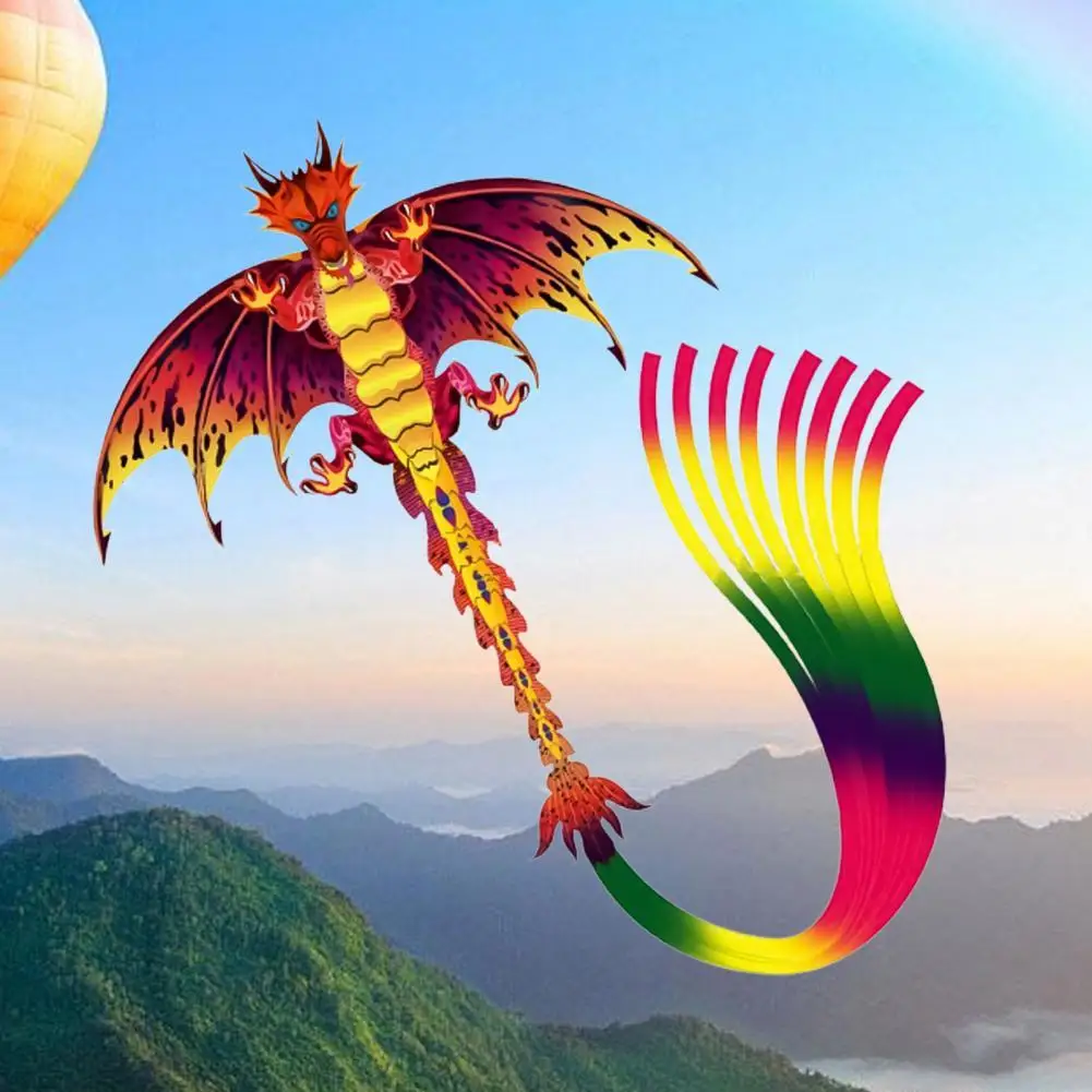 Kite Dragon Easy to Fly Multicolor Easy to Fly Laser Engraving Pterosaurs Kite - £12.86 GBP+
