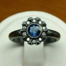 Marvel Studio Avengers Iron Man Ring Blue Sapphire Engagement Rings in Silver - £79.38 GBP