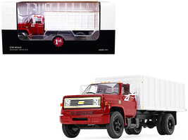 1970s Chevrolet C65 Grain Truck with Corn Load Red and White 1/34 Diecast Mod... - £81.60 GBP