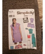 Simplicity Easy to Sew Jr. Trend Pattern #5078   Size AA 3/4-9/10 - £10.07 GBP