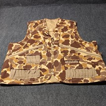 Vintage Mount&#39;N Prairie Hunting Vest Adult XXL 2XL Brown Camouflage Shel... - £29.32 GBP