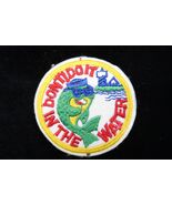 VTG Don&#39;t Do It In The Water Embroidered Sew On Patch Environmental Awar... - $277.43 MXN