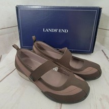 Lands&#39; End Women&#39;s Shoes Everyday Mary Jane Trekker Dark Chocolate 6M Ne... - $35.64