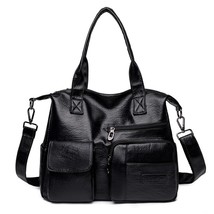 Buylor Vintage Women&#39;s Bag PU Leather Shoulder Bags for Women Large Ladies Soft  - £29.44 GBP