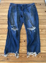 American eagle Women’s Hi rise Girlfriend jeans size 20 Blue M2 - $26.53