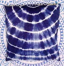 Traditional Jaipur Shibori Pillow Cases, Indigo Pillow, Outdoor Cushion ... - £7.81 GBP