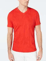 I.n.c. Mens Burnout Palm V-Neck T-Shirt, Size 3XL/Red - $16.36
