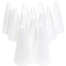 12 Pack Foam Cones For Crafts, Trees, Holiday Decorations, Handmade Gnomes, Clas - £21.57 GBP